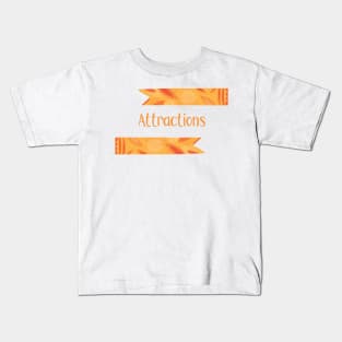 Attractions - Orange Ribbons Design GC-108-4 Kids T-Shirt